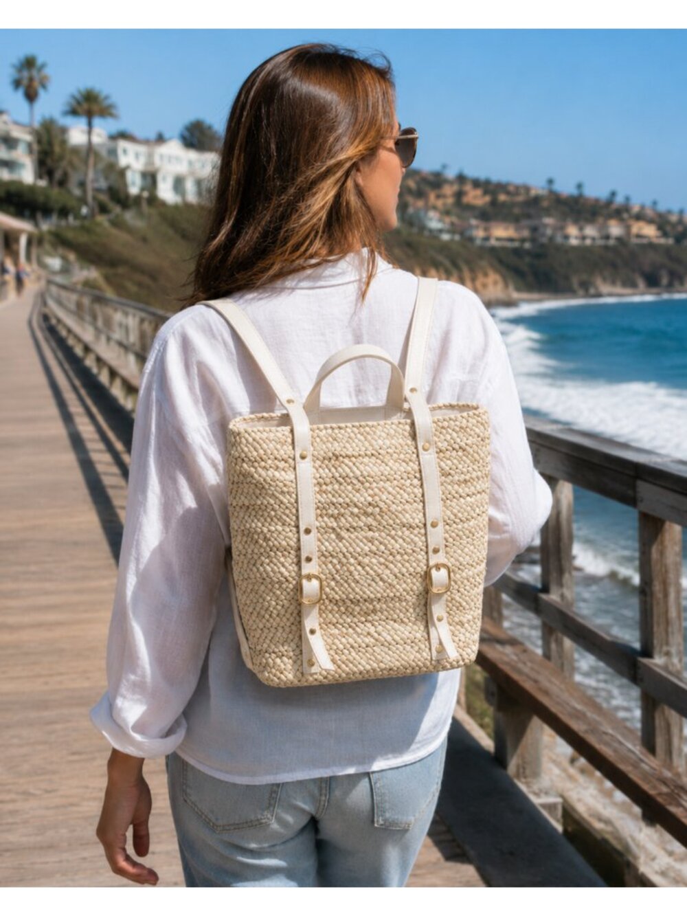L*Space Summer Days Backpack Beige